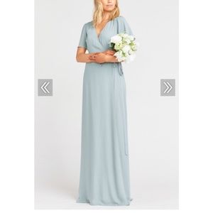 Show Me Your Mumu - Noelle Wrap Dress -Silver Sage